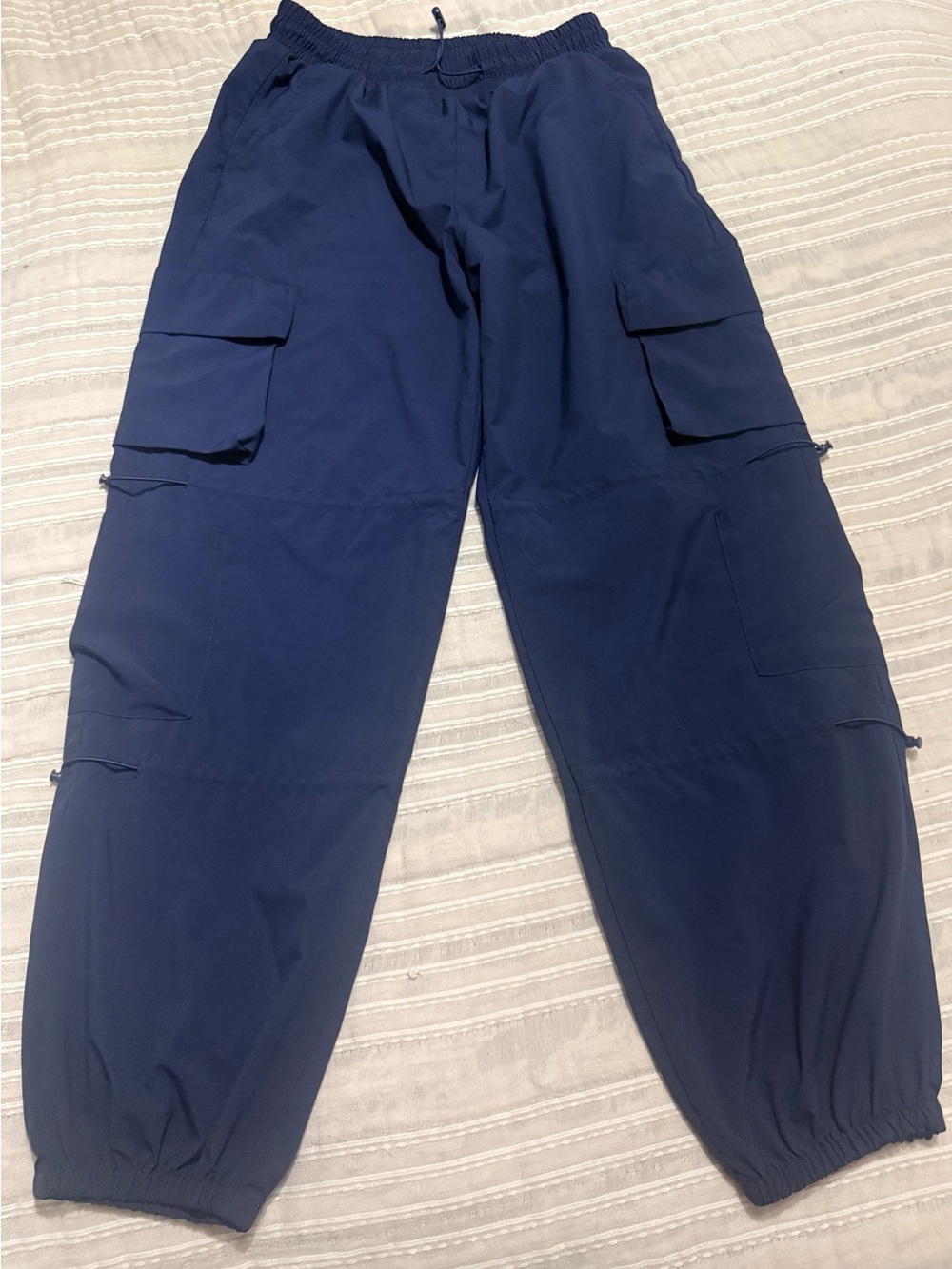 Amazon Navy Blue Cargo Track Pants for Women